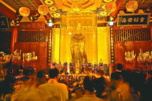 全球最大黄金妈祖圣像昨开光 造价亿元